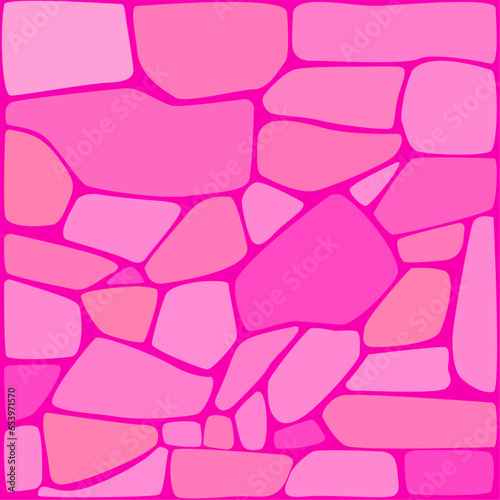 Vector of pink shapes for fashion doll background