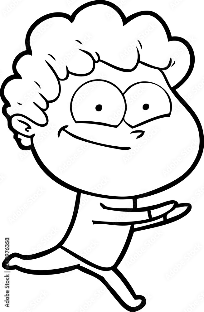cartoon happy man cartoon happy man