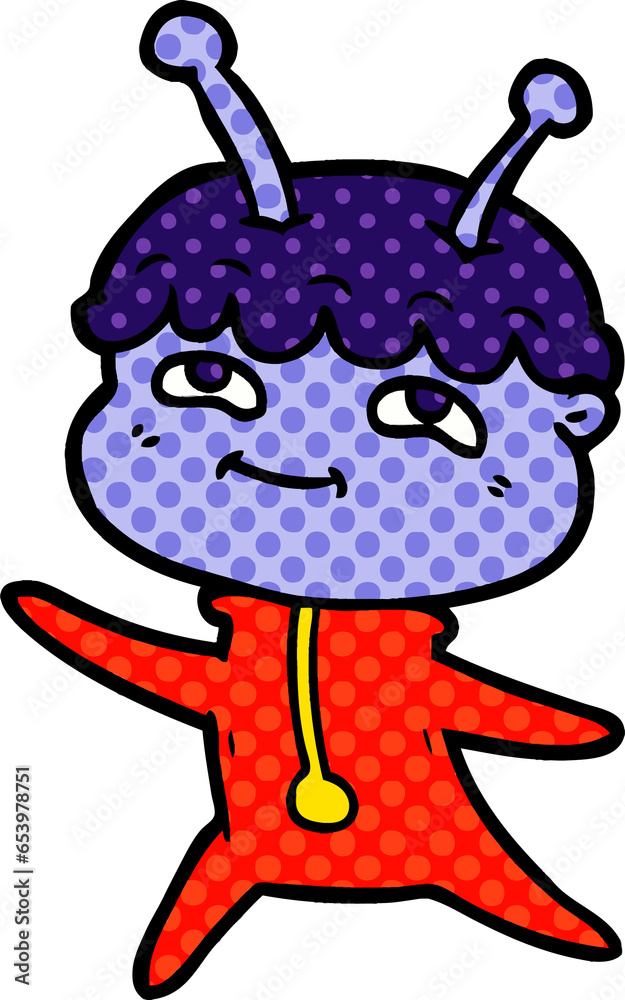 friendly cartoon spaceman dancing friendly cartoon spaceman dancing