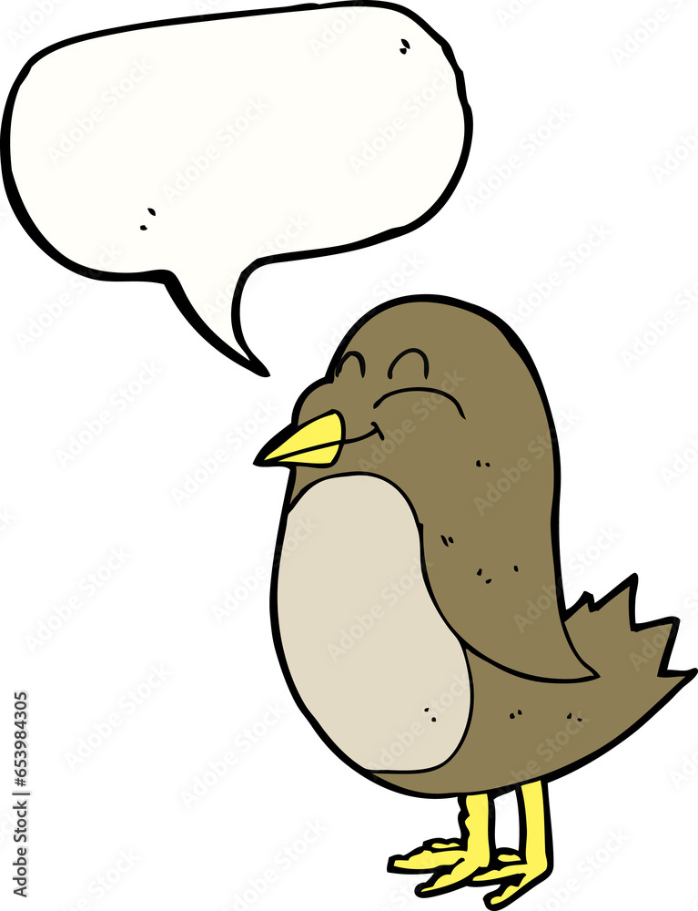 cartoon bird with speech bubble cartoon bird with speech bubble