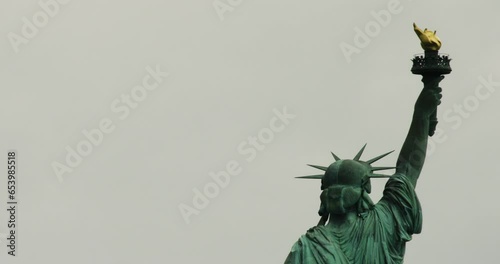 Statue of Liberty Facing Away from Camera