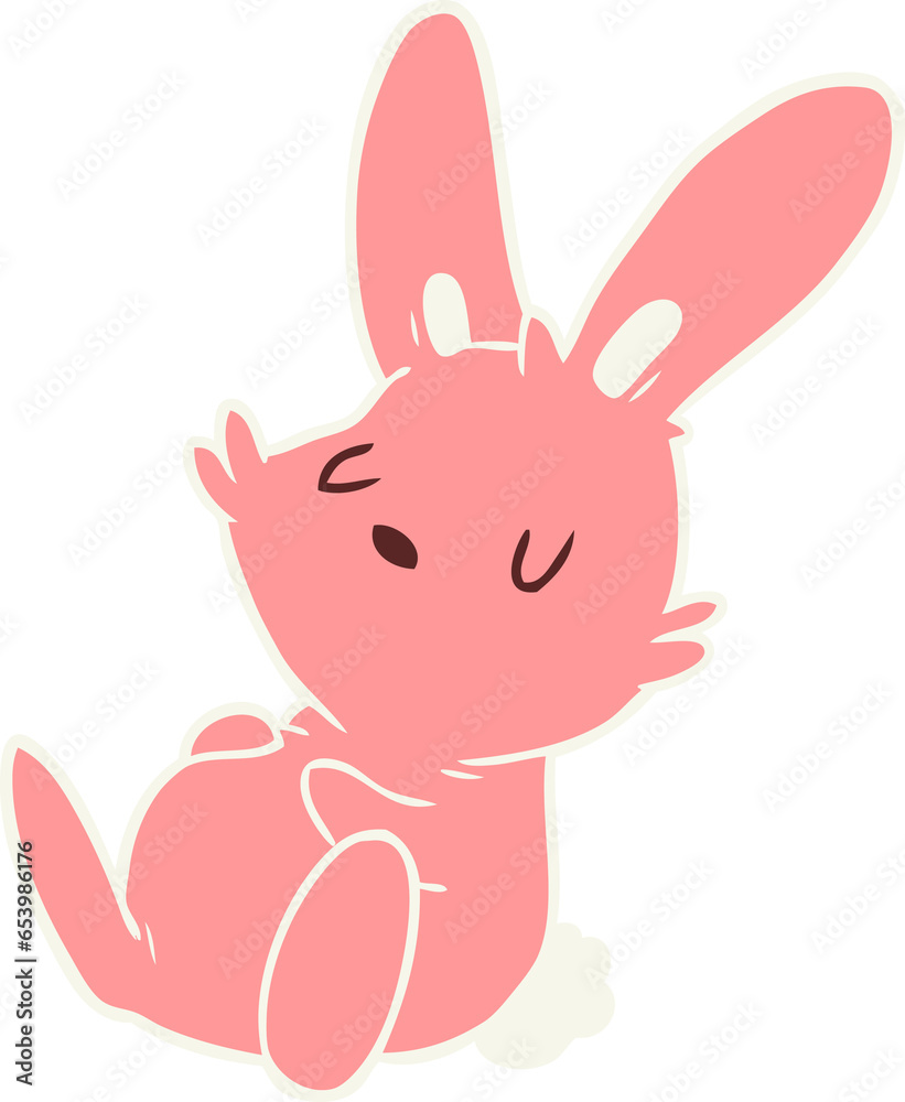 cartoon rabbit sleeping cartoon rabbit sleeping
