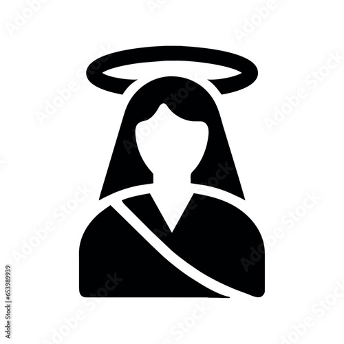 catholic religion woman silhouette
