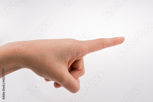 Obraz na płótnie Hand pointing