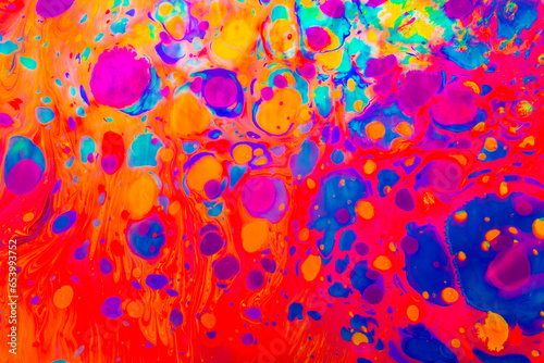 Foto Ebru marbling effect surface pattern design for print