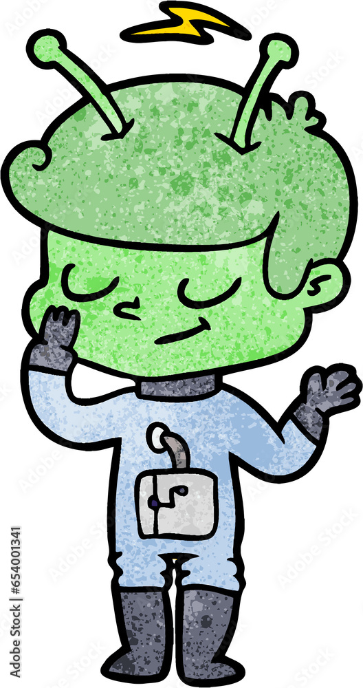 friendly cartoon spaceman friendly cartoon spaceman
