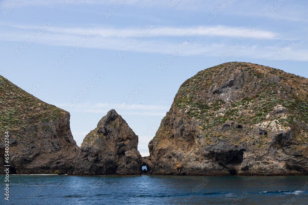 Rock formations at Anacapa Island at Channel Islands National Park, California Rock formations at Anacapa Island at Channel Islands National Park, California