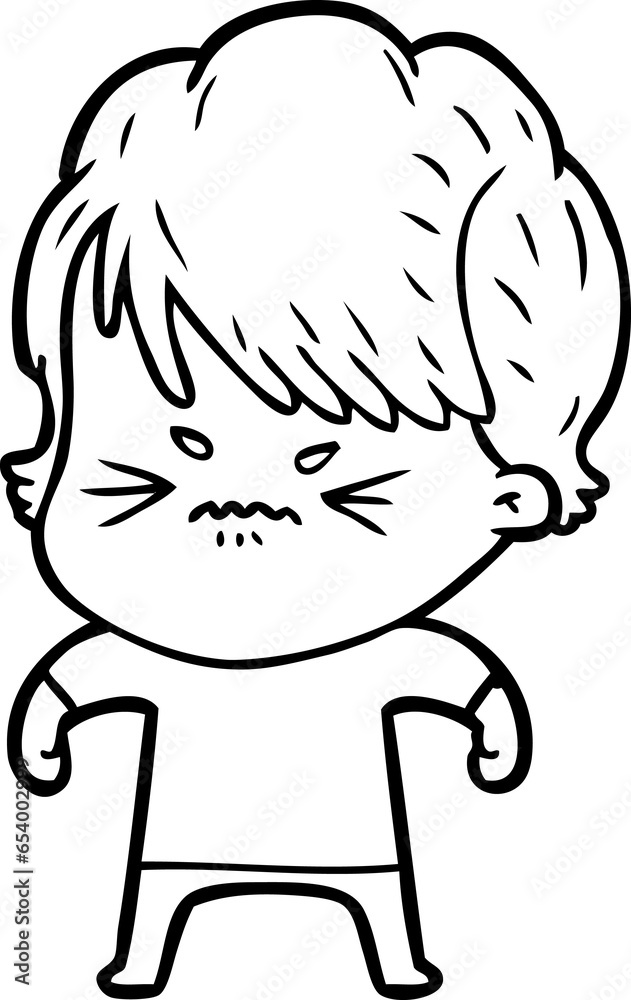 cartoon frustrated woman cartoon frustrated woman