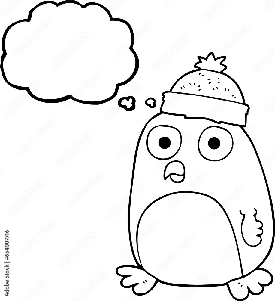 freehand drawn thought bubble cartoon christmas robin freehand drawn thought bubble cartoon christmas robin