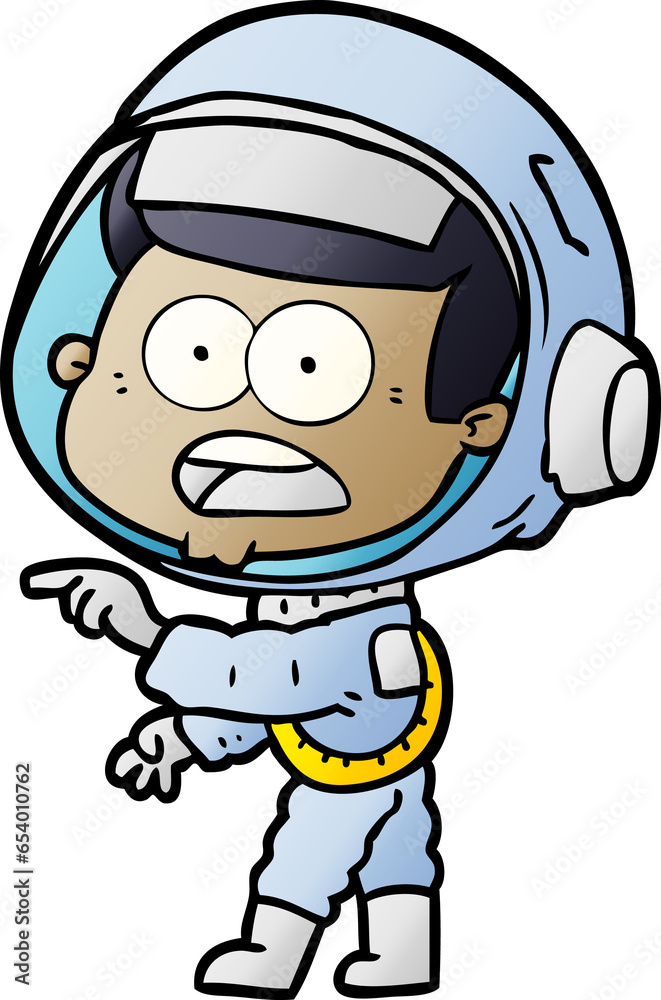 cartoon surprised astronaut cartoon surprised astronaut