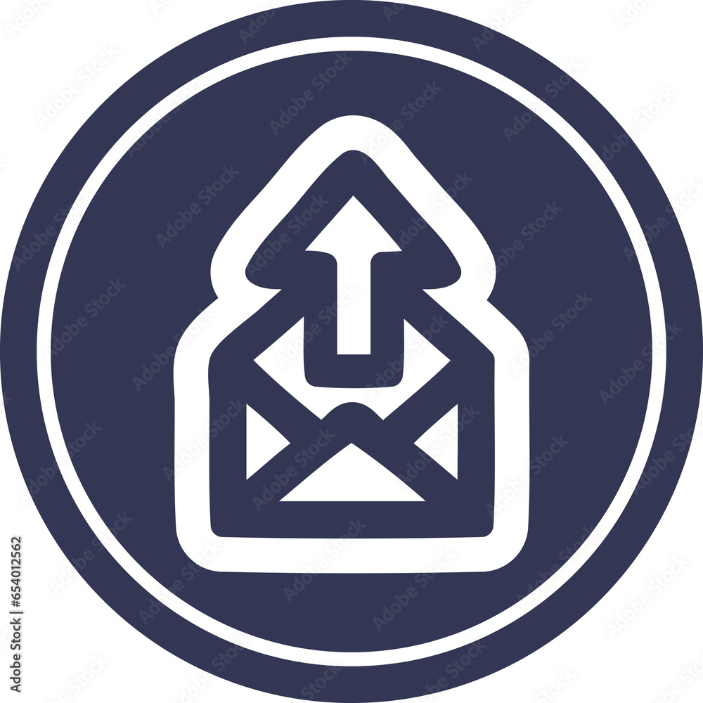 send email circular icon symbol send email circular icon symbol