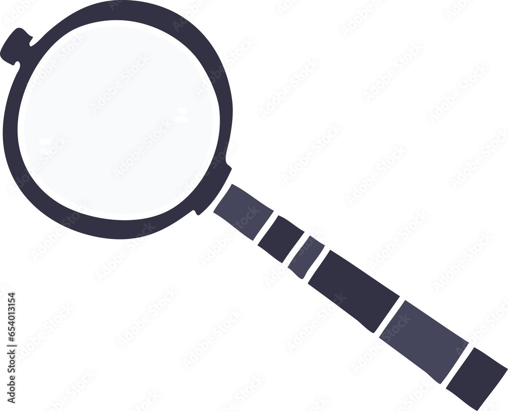 hand drawn quirky cartoon magnifying glass hand drawn quirky cartoon magnifying glass