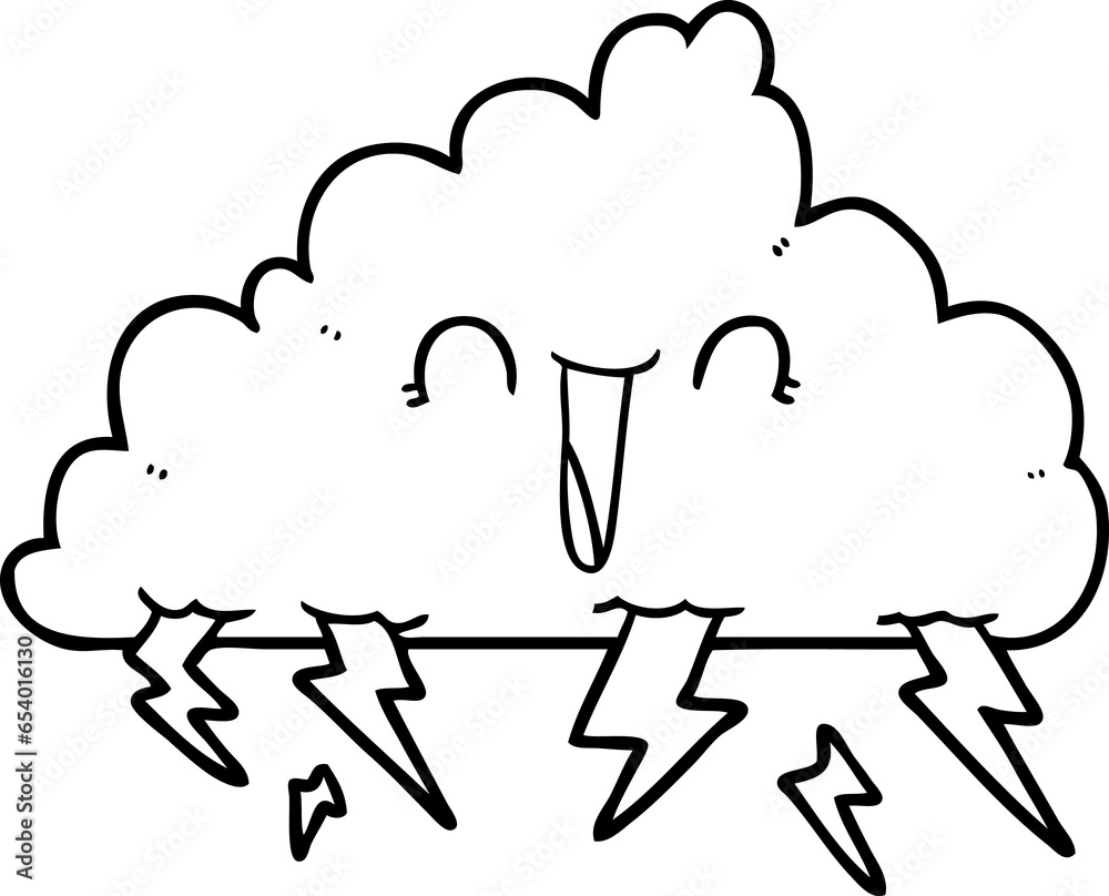 cartoon thundercloud cartoon thundercloud