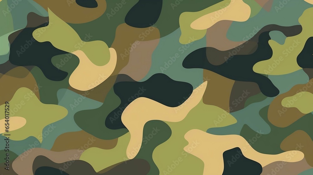 Fototapeta premium flat design Camouflage pattern texture 