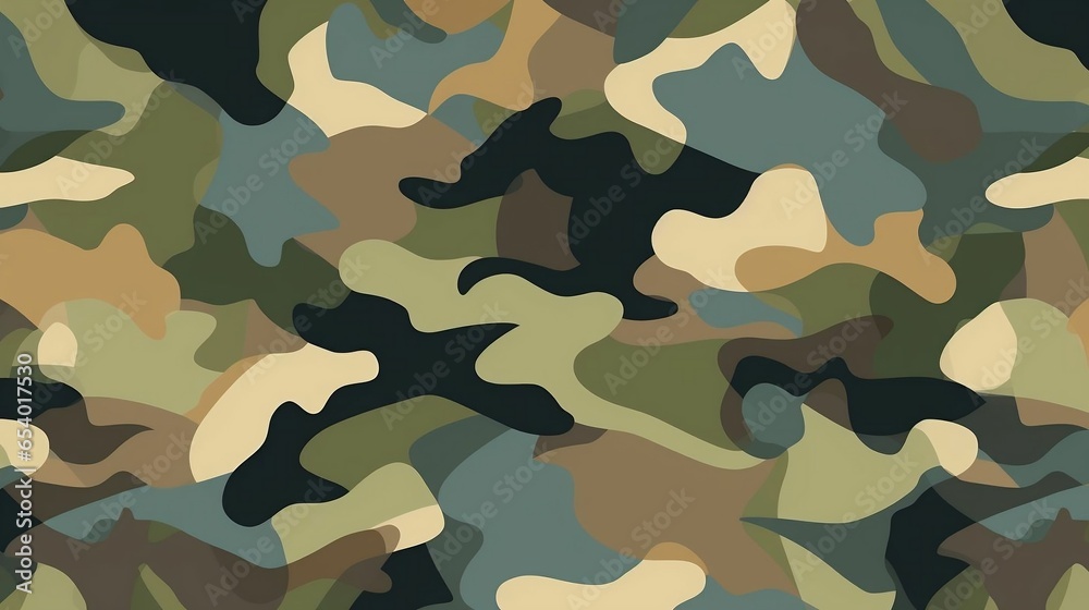 Fototapeta premium flat design Camouflage pattern texture 