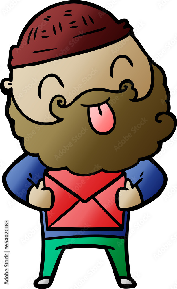 man with beard sticking out tongue man with beard sticking out tongue