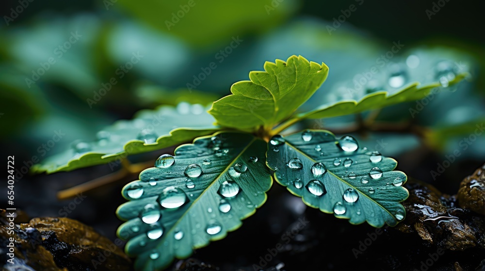 Daisy leaf , Macro shot , Color Gradient, Background HD Daisy leaf , Macro shot , Color Gradient, Background HD