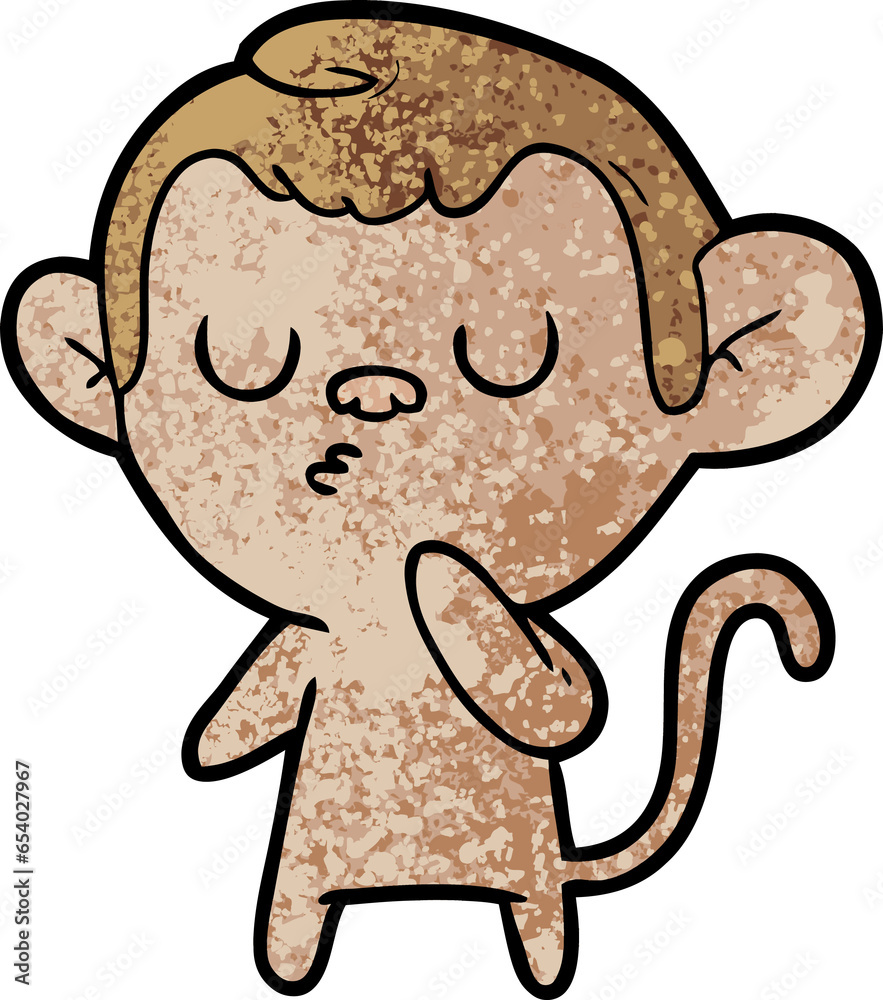 Fototapeta premium cartoon monkey