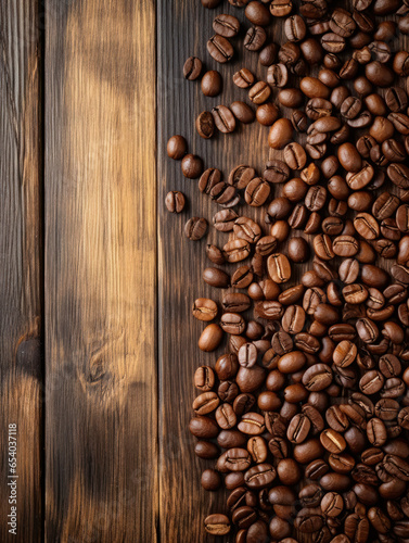 Coffee Beans Background with Copy Space © Vig