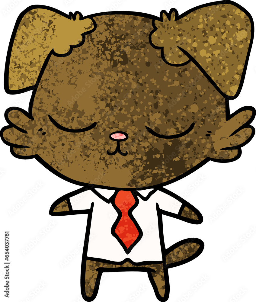 Obraz premium cute cartoon dog