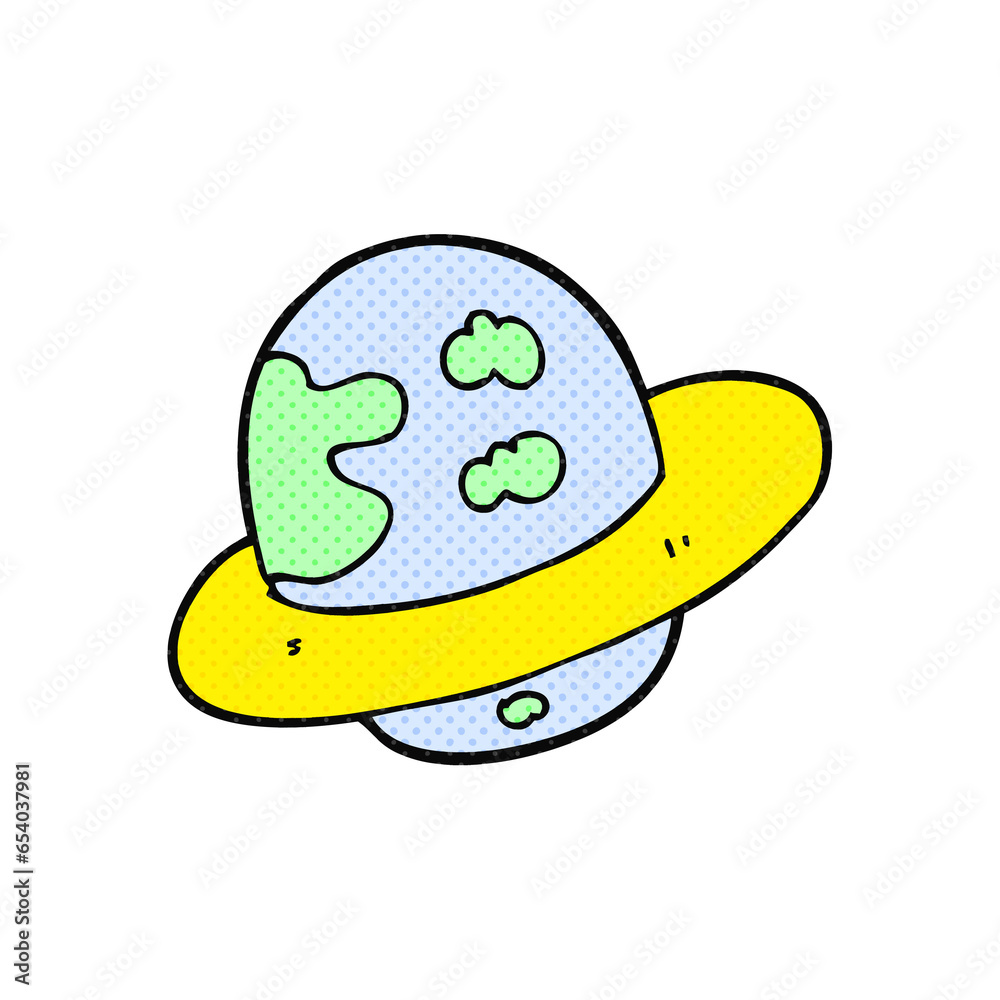 freehand drawn cartoon planet freehand drawn cartoon planet