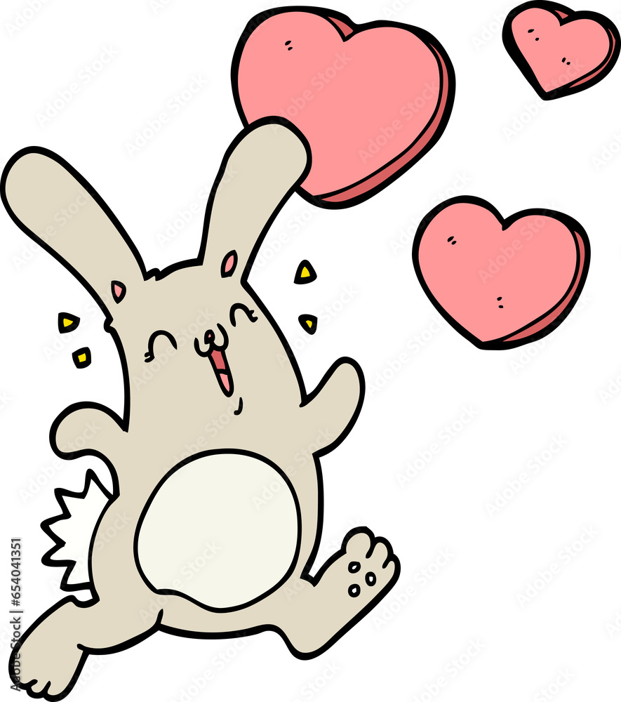 cartoon rabbit in love cartoon rabbit in love