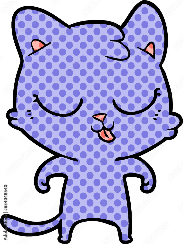 Obraz premium cartoon cat