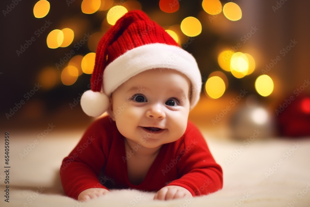Cute little baby, with selective focus and copy space Cute little baby, with selective focus and copy space