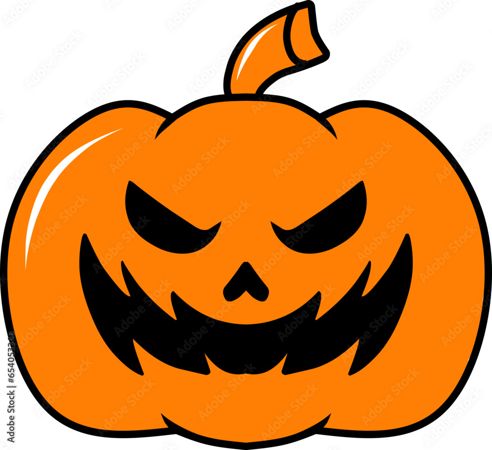 Naklejka premium halloween doodle