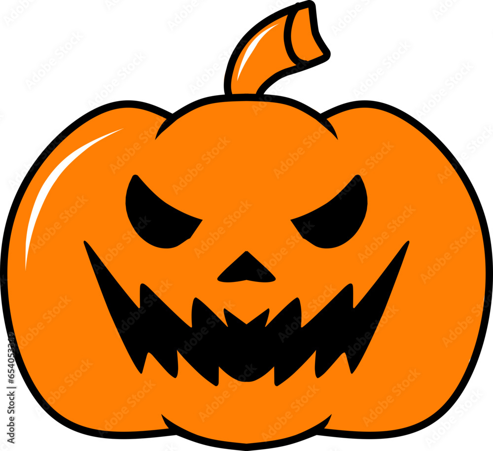 Naklejka premium halloween doodle