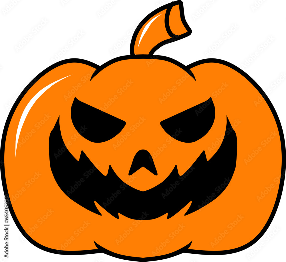 Naklejka premium halloween doodle