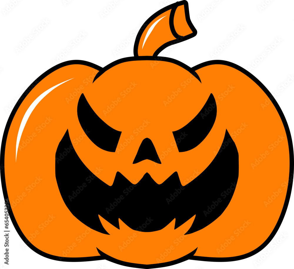 Naklejka premium halloween doodle