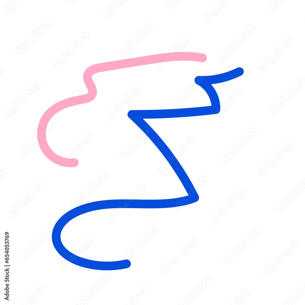 Green blue pink abstract scribble doodle Green blue pink abstract scribble doodle