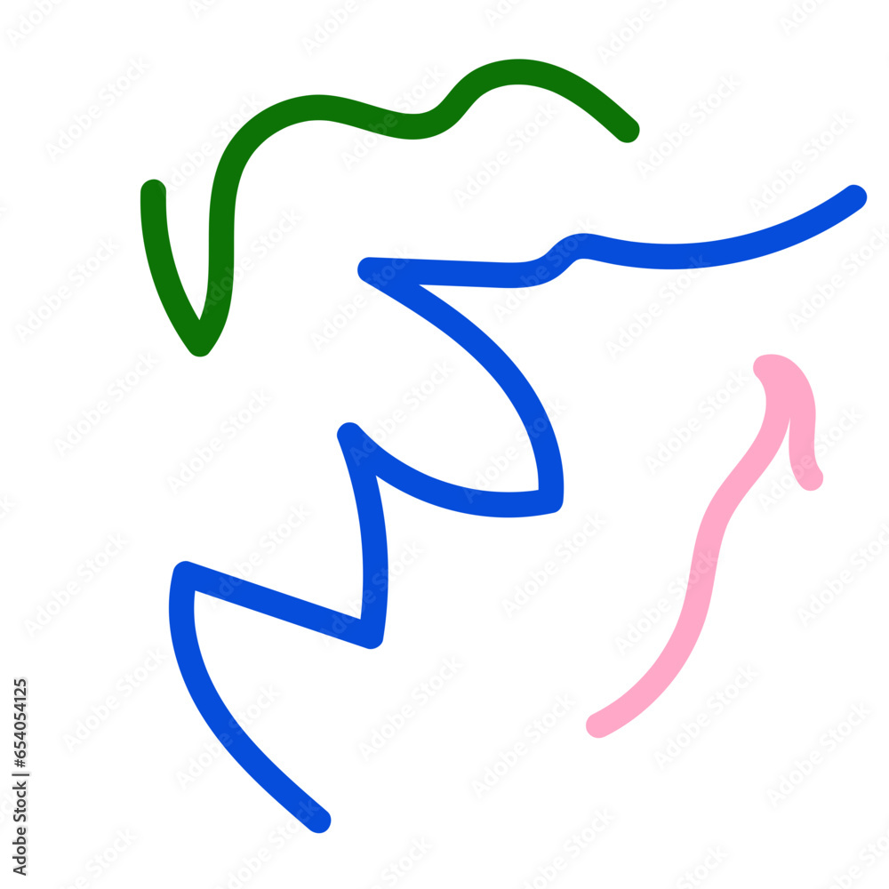 Green blue pink abstract scribble doodle Green blue pink abstract scribble doodle