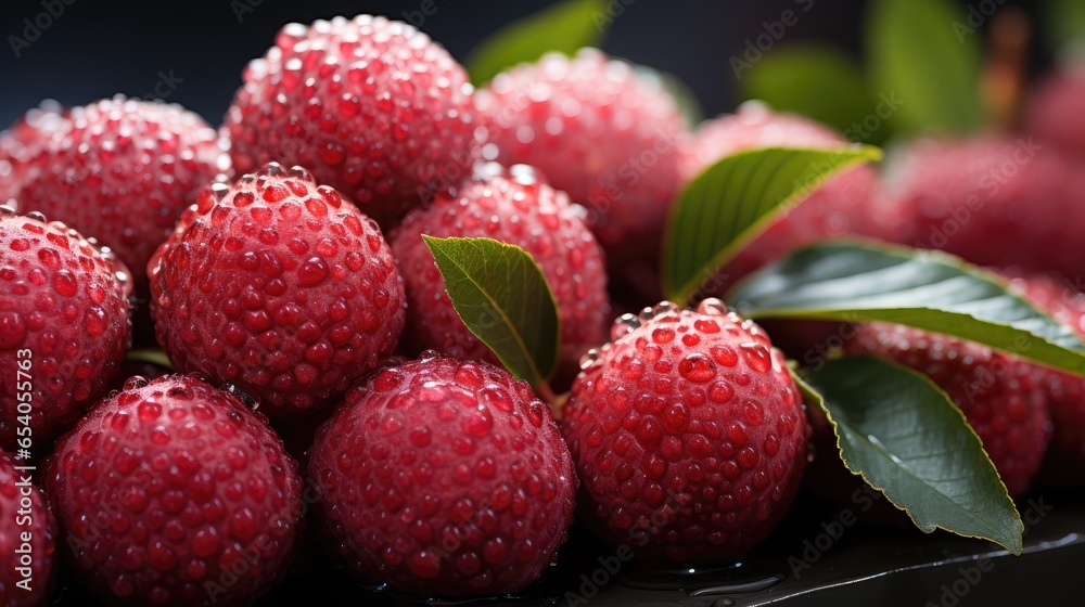 Lychee, Macro shot , Color Gradient, Background HD Lychee, Macro shot , Color Gradient, Background HD