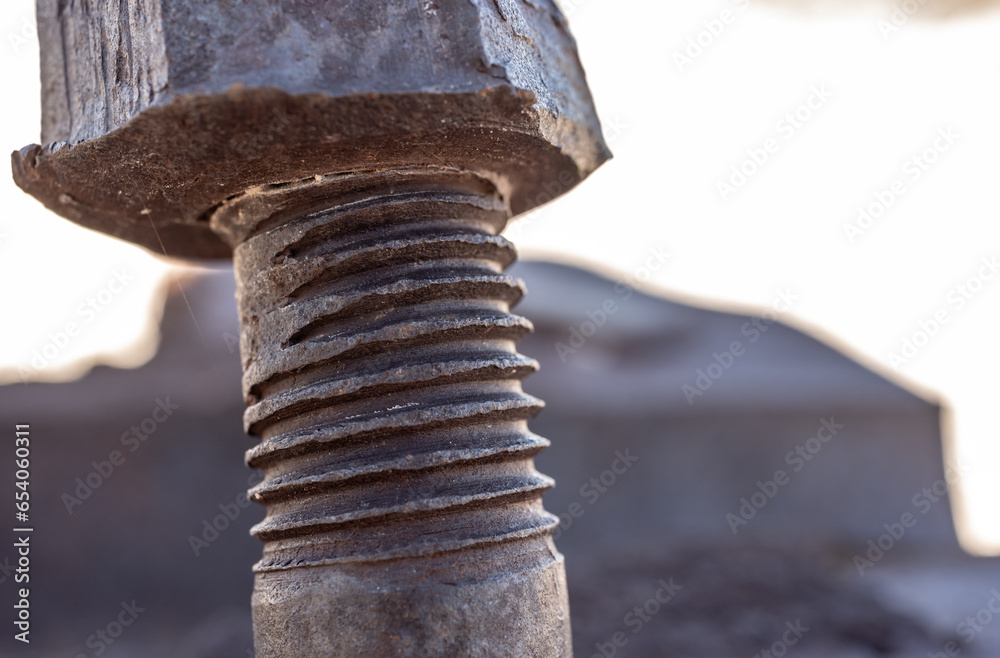 Threads On A Worn Out Rusty Bolt In The Desert Threads On A Worn Out Rusty Bolt In The Desert