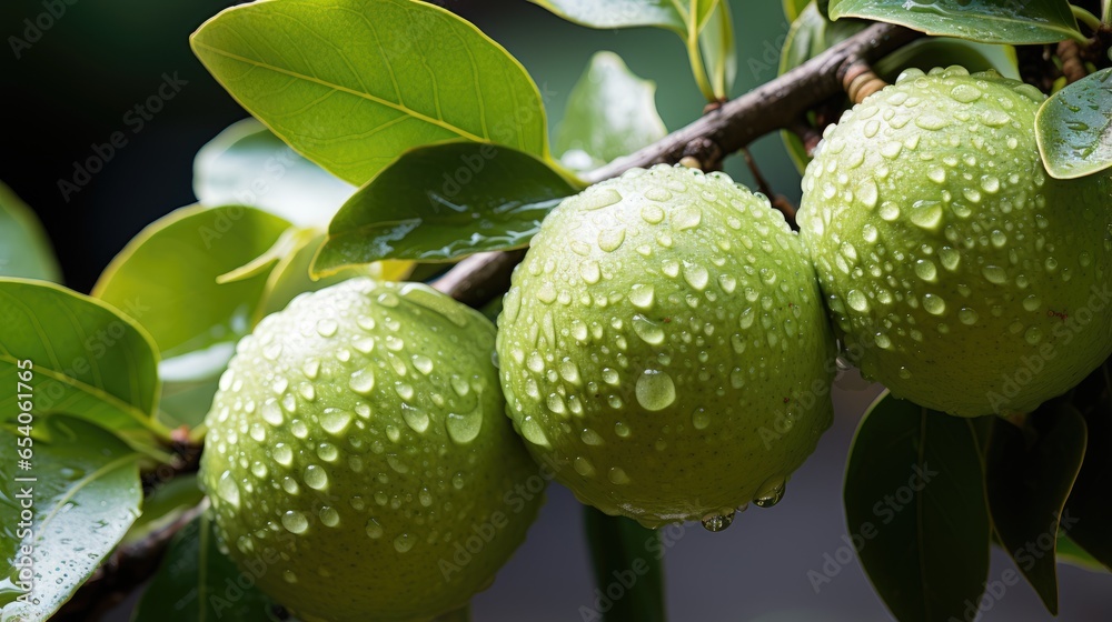 White sapote , Macro shot , Color Gradient, Background HD White sapote , Macro shot , Color Gradient, Background HD