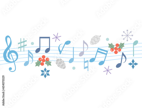 冬の音楽をイメージしたイラスト