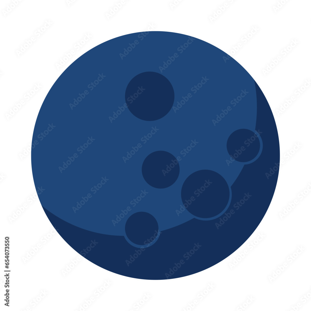 Icon Moon illustration vector 