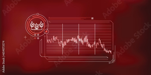 Infographics of the dynamics of falling prices in natural gas trading.
