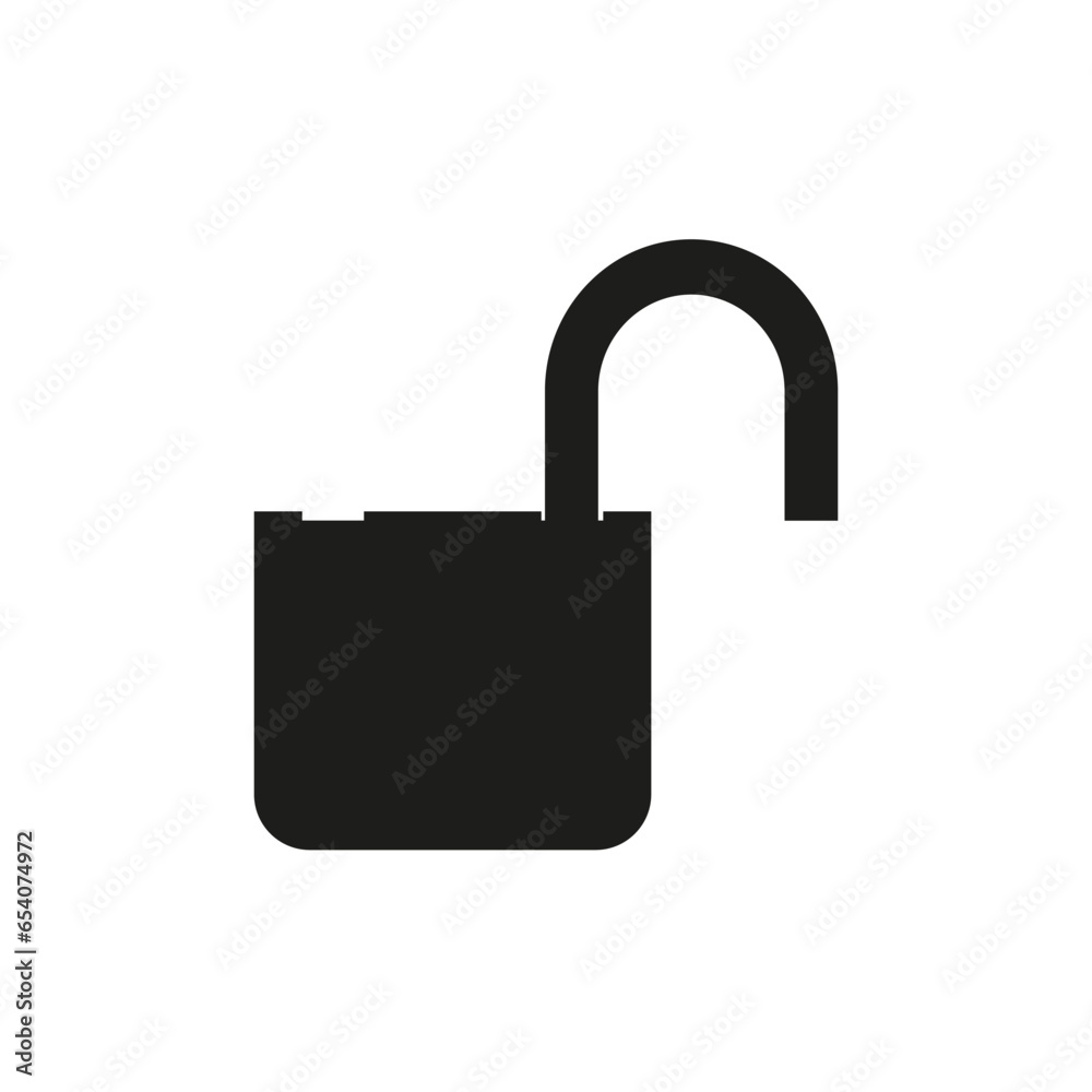 Unlock key icon for security. Vector illustration. EPS 10. Unlock key icon for security. Vector illustration. EPS 10.