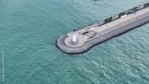 aerial view of Qingdao city china 