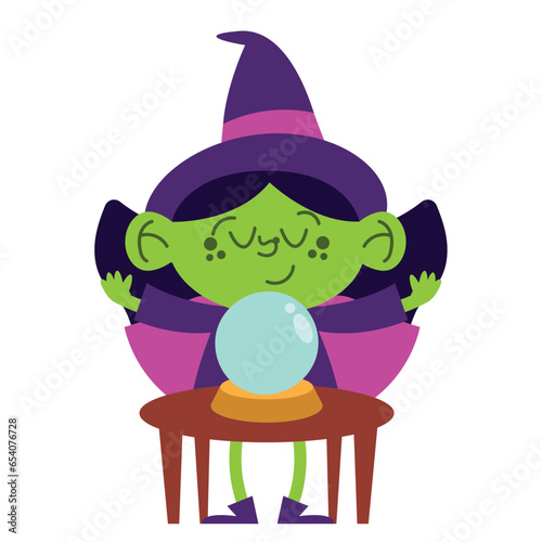 halloween witch fortune teller