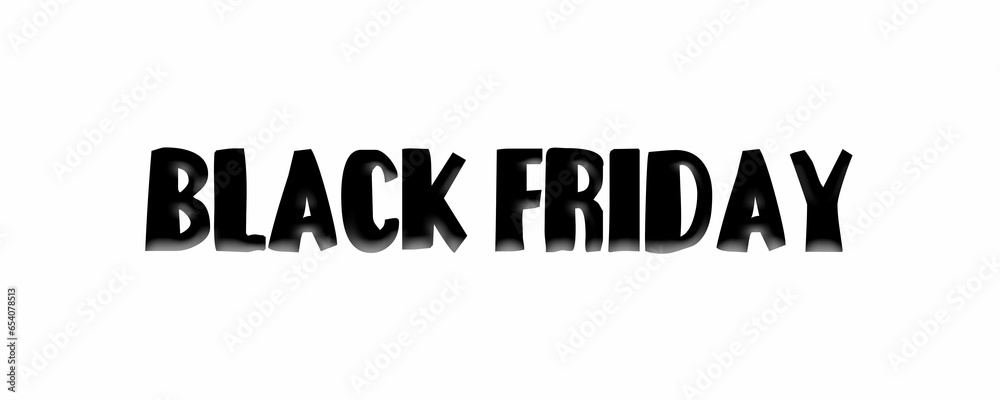 Fototapeta premium The text has been designed for The Black Friday event.