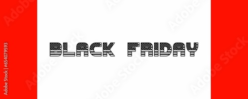 The text has been designed for The Black Friday event.