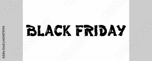 The text has been designed for The Black Friday event.