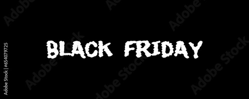 The text has been designed for The Black Friday event.