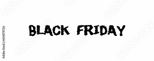The text has been designed for The Black Friday event.