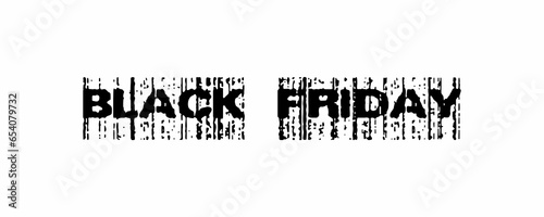 The text has been designed for The Black Friday event.