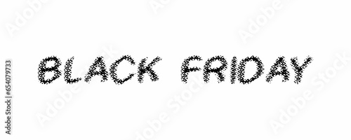 The text has been designed for The Black Friday event.